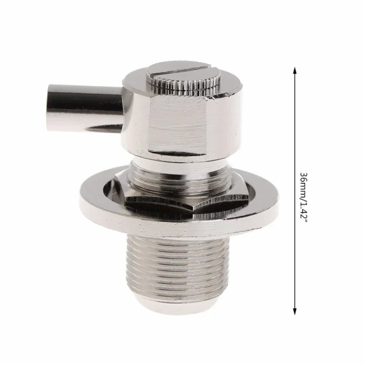 Connecteur RF femelle UHF SO239 coudé pour câble coaxial RG58 / RG142 LMR195