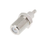 Adaptateur de connecteur coaxial nickelé F femelle vers CRC9/TS9 mâle RF