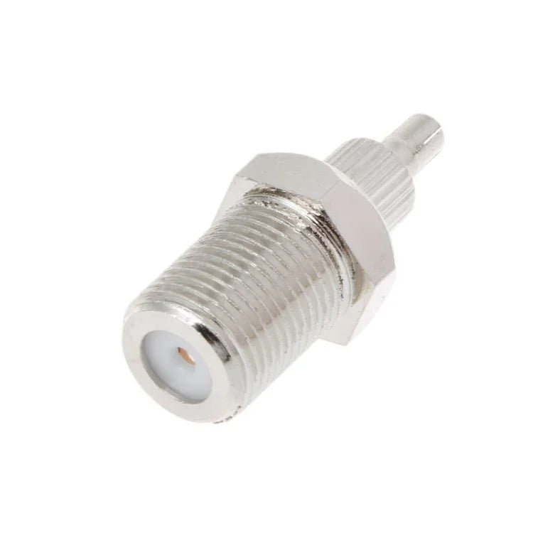 Adaptateur de connecteur coaxial nickelé F femelle vers CRC9/TS9 mâle RF