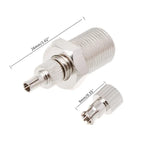 Adaptateur de connecteur coaxial nickelé F femelle vers CRC9/TS9 mâle RF