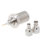 Adaptateur de connecteur coaxial nickelé F femelle vers CRC9/TS9 mâle RF