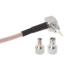 Câble adaptateur coaxial RF double SMA femelle vers CRC9/TS9 RG316, longueur : 15 cm