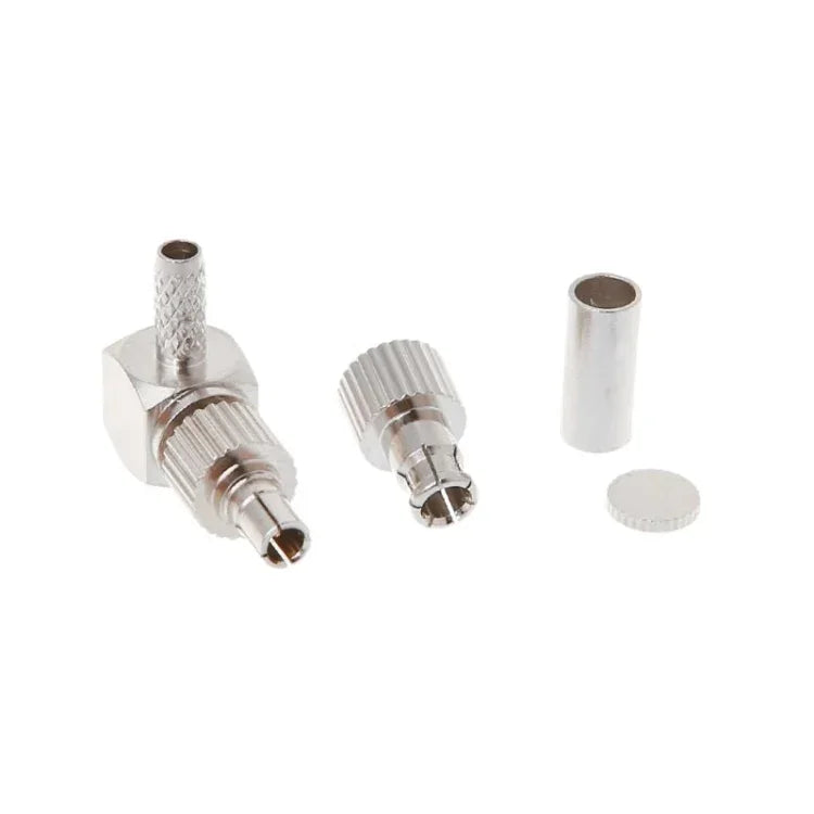 Connecteur coaxial RF coudé mâle TS9/CRC9 2 en 1 pour câbles RG174/178/316 LMR100