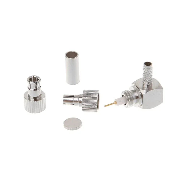 Connecteur coaxial RF coudé mâle TS9/CRC9 2 en 1 pour câbles RG174/178/316 LMR100