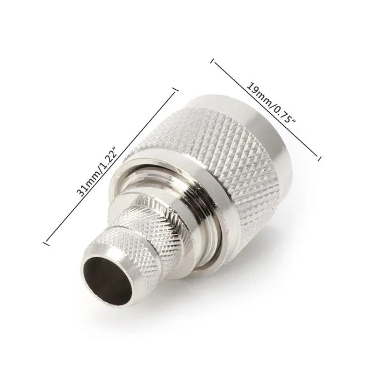1 adaptateur coaxial RF de type N pour câble LMR400 RG8