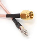 Rallonge de câble RG316 avec connecteurs TS9 femelle vers SMA mâle, longueur : 15 cm