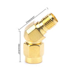Adaptateur conique FPV SMA mâle vers SMA femelle 45°/135°
