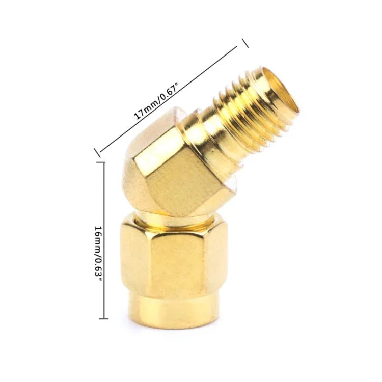 Adaptateur conique FPV SMA mâle vers SMA femelle 45°/135°