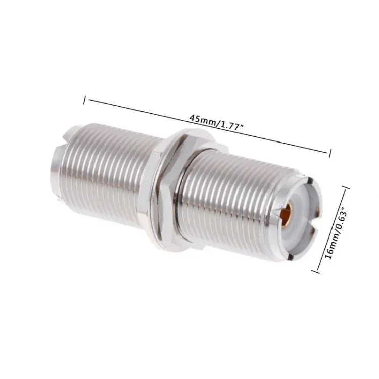 Adaptateur de connecteur UHF femelle-femelle UHFKKY, version d'extension