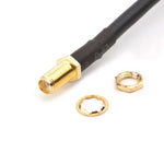 Câble RG58 à queue de porc, connecteur SMA femelle vers UHF SO239 PL259 femelle, longueur : 50 cm