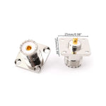 Adaptateur de montage pour panneau de châssis à bride femelle SO239 UHF (5 pièces)
