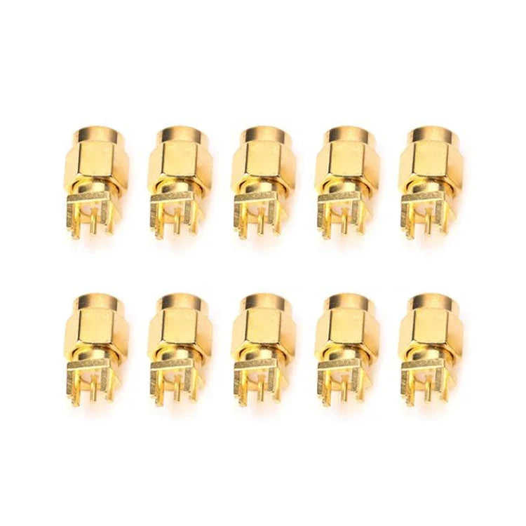 Lot de 10 connecteurs RF à clip pour circuit imprimé, jack SMA femelle 1,6 mm