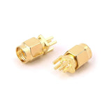 Lot de 10 connecteurs RF à clip pour circuit imprimé, jack SMA femelle 1,6 mm