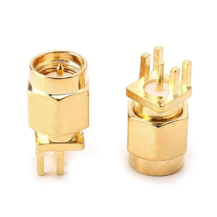 Lot de 10 connecteurs RF à clip pour circuit imprimé, jack SMA femelle 1,6 mm