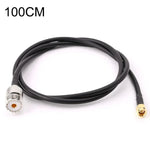 Câble de connexion RG58 UHF Femelle vers SMA Mâle, Longueur : 100cm, Longueur : 100cm