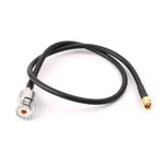 Câble de connexion RG58 UHF Femelle vers SMA Mâle, Longueur : 50cm