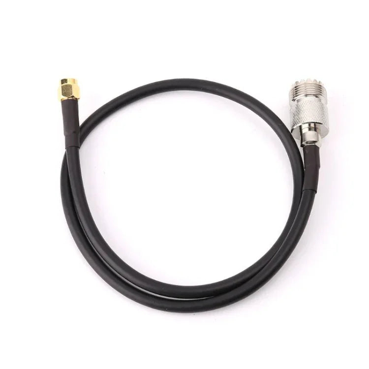 Câble de connexion RG58 UHF Femelle vers SMA Mâle, Longueur : 50cm