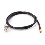 Câble de connexion RG58 UHF Femelle vers SMA Mâle, Longueur : 100cm, Longueur : 100cm