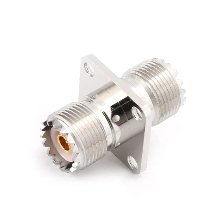 Adaptateur de connecteur RF UHF SO239 femelle-femelle pour montage sur panneau