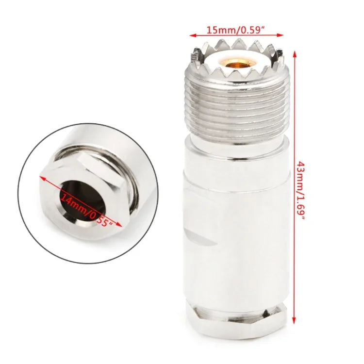 Adaptateur de pince pour fiche femelle UHF SO239 PL259