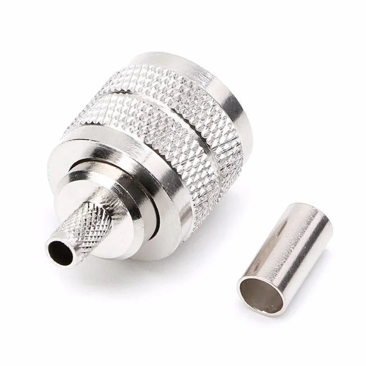 Lot de 10 connecteurs à sertir UHF mâles PL259 pour câbles RG58, RG142 et 3D-FB.