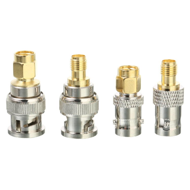 Kit de conversion test adaptateur RF 4 pièces / set SMA vers BNC