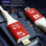 Câble de données de transmission à vitesse maximale MECHANIC Lightning Câble USB Lightning pour Type-C vers Type-C, pour Type-C vers Type-C