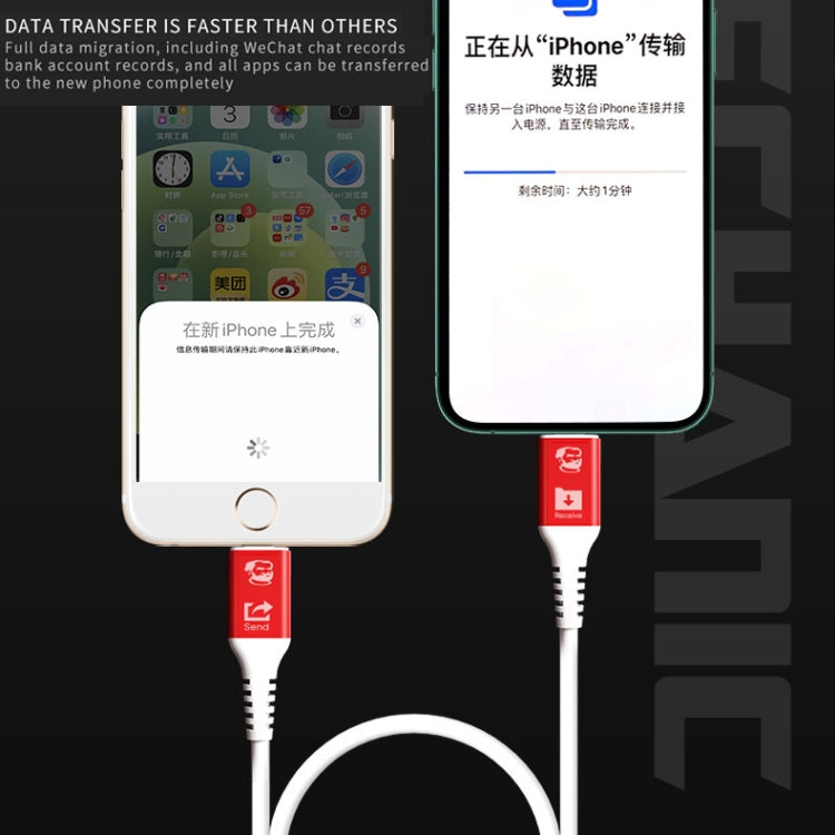 Câble de données de transmission à vitesse maximale MECHANIC Lightning Câble USB Lightning pour Type-C vers Type-C, pour Type-C vers Type-C