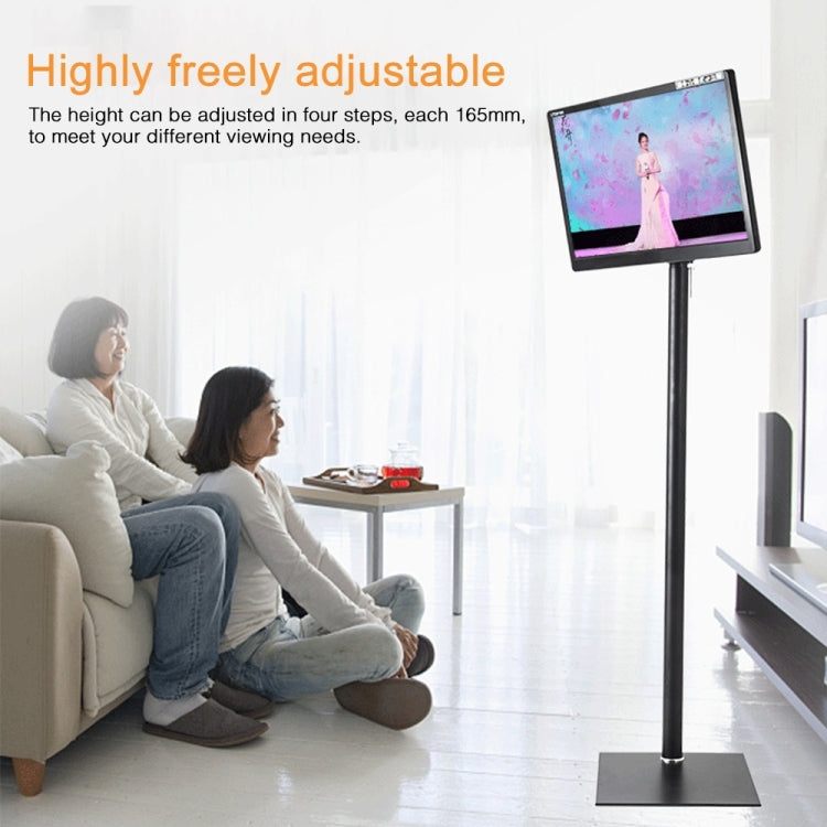 Support de sol universel pour TV, réglable en hauteur, rotatif à 360 degrés, pour écrans de 14 à 42 pouces
