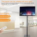 Support de sol universel pour TV, réglable en hauteur, rotatif à 360 degrés, pour écrans de 14 à 42 pouces