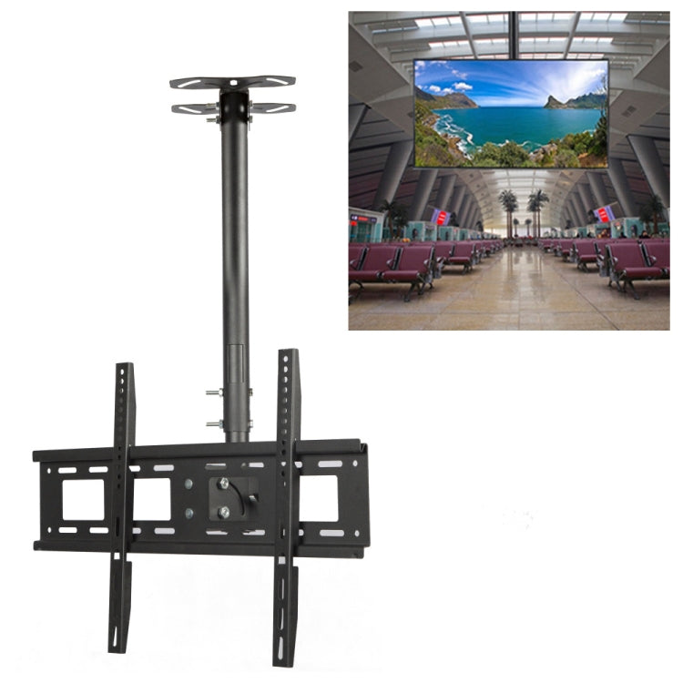 Support mural/plafonnier double usage universel pour TV LCD 32-70 pouces, réglable en hauteur et en inclinaison, longueur rétractable : 1m, 1m