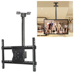 Support mural/plafond universel simple écran pour téléviseur de 32 à 65 pouces, réglable en hauteur et en angle, plage de rétraction : 0,5 à 2 m, 32-65 pouces
