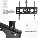 Support mural/plafond universel simple écran pour téléviseur de 32 à 65 pouces, réglable en hauteur et en angle, plage de rétraction : 0,5 à 2 m, 32-65 pouces
