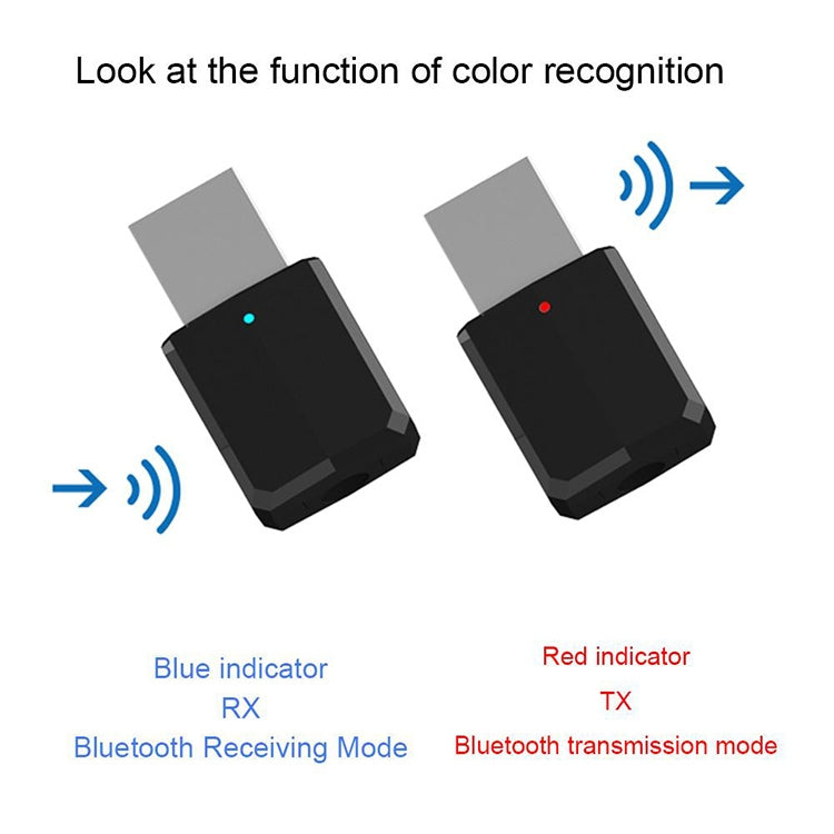 Récepteur audio Bluetooth 5.0 Adaptateur USB Bluetooth Émetteur Bluetooth Compatible Win8/10, ZF169