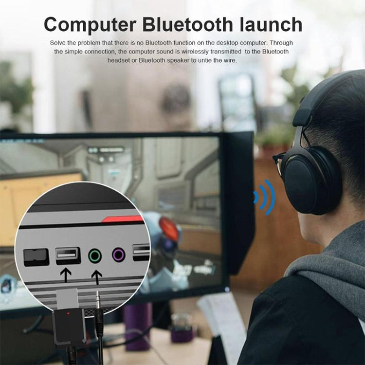 Récepteur audio Bluetooth 5.0 Adaptateur USB Bluetooth Émetteur Bluetooth Compatible Win8/10, ZF169