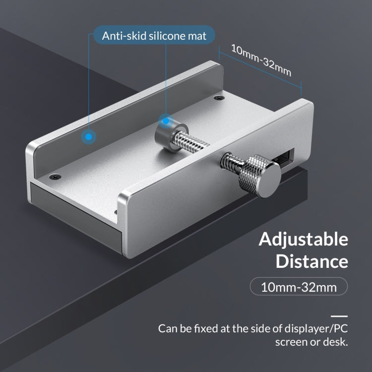 ORICO MH2AC-U3 Hub USB3.0 à 2 ports type pince avec lecteur de carte SD