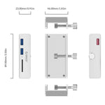 ORICO MH2AC-U3 Hub USB3.0 à 2 ports type pince avec lecteur de carte SD