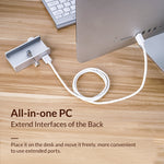 ORICO MH2AC-U3 Hub USB3.0 à 2 ports type pince avec lecteur de carte SD