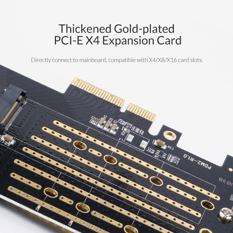 Carte d'extension ORICO PDM2 M.2 NVME vers PCI-E 3.0 X4