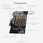 Carte d'extension ORICO PDM2 M.2 NVME vers PCI-E 3.0 X4