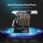 Carte d'extension ORICO PDM2 M.2 NVME vers PCI-E 3.0 X4