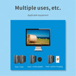Commutateur USB 2x4 2 ports pour partage de 4 appareils entre PC, imprimante, clavier, souris, moniteur, commutateur USB 2x4