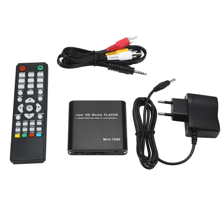 Lecteur multimédia MINI 1080P Full HD USB HDD, lecteur de carte SD/MMC, US, EU, UK
