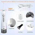 Mornwell D52 Hydropulseur Rechargeable USB Irrigateur Buccal Étanche IPX7, D52
