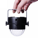 Lampe de fête DJ activée par le son YouOKLight YK2278 3W RBG boule disco stroboscopique lumière de scène avec 7 modes, sans télécommande