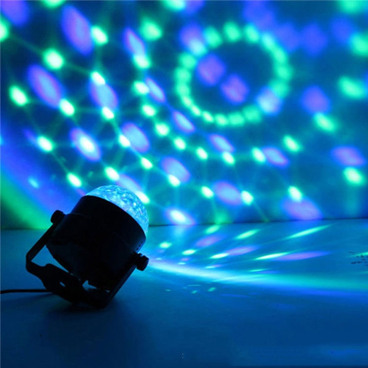 Lampe de fête DJ activée par le son YouOKLight YK2278 3W RBG boule disco stroboscopique lumière de scène avec 7 modes, sans télécommande