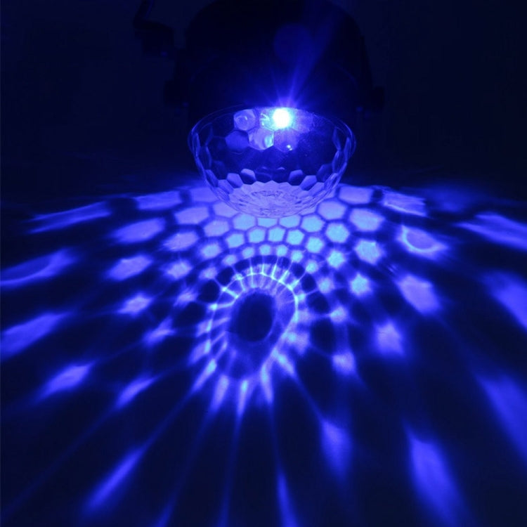 Lampe de fête DJ activée par le son YouOKLight YK2278 3W RBG boule disco stroboscopique lumière de scène avec 7 modes, sans télécommande