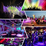 Lampe de fête DJ activée par le son YouOKLight YK2278 3W RBG boule disco stroboscopique lumière de scène avec 7 modes, sans télécommande