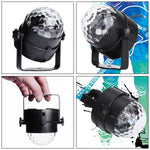 Lampe de fête DJ activée par le son YouOKLight YK2278 3W RBG boule disco stroboscopique lumière de scène avec 7 modes, sans télécommande