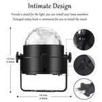 Lampe de fête DJ activée par le son YouOKLight YK2278 3W RBG boule disco stroboscopique lumière de scène avec 7 modes, sans télécommande